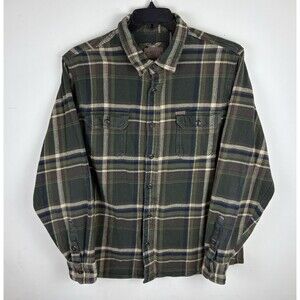 Men’s Orvis Heavy Weight Flannel Shirt / Jacket / Plaid / Size Large